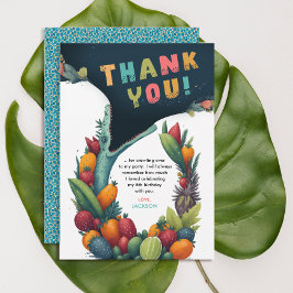 クロコダレアリゲータートロピカルワイルド感謝してい誕生日 サンキューカード