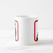 クロコダ食べ物を与えイルの動物園の看板に娘を追加しない コーヒーマグカップ (中央)