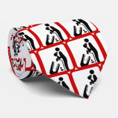 クロコダ食べ物を与えイルの動物園の看板に娘を追加しない ネクタイ (ロール)