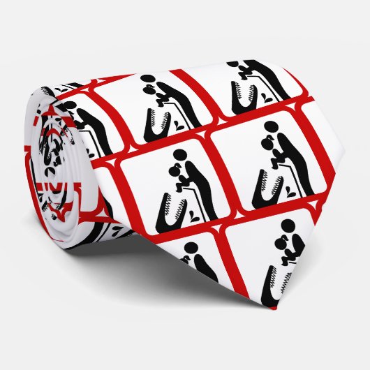 クロコダ食べ物を与えイルの動物園の看板に娘を追加しない ネクタイ (ロール)