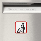 クロコダ食べ物を与えイルの動物園の看板に娘を追加しない マグネット (インサイチュ (食洗機))