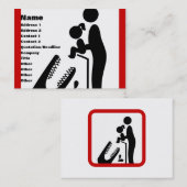 クロコダ食べ物を与えイルの動物園の看板に娘を追加しない 名刺 (正面/裏面)