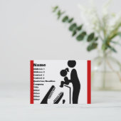 クロコダ食べ物を与えイルの動物園の看板に娘を追加しない 名刺 (スタンド正面)