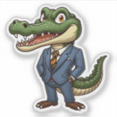 クロコディル、ボス動物 シール (正面)