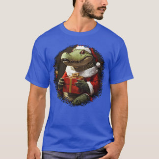 クロコディレスおもしろいクリスマス Tシャツ