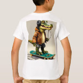 クロコディレスの象徴的自然。 Tシャツ (裏面)