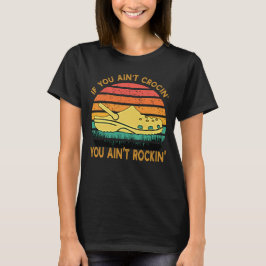 クロコディールじゃないならロックンロールじゃない 面白いクロックス Tシャツ