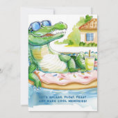 クロコドヌプールパーティの招待状 招待状 (裏面)