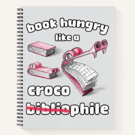 クロコフィールスケッチのように飢えた灰色の本 ノートブック