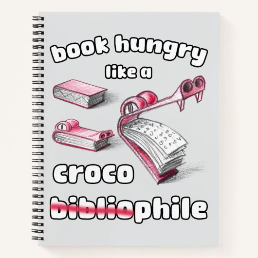 クロコフィールスケッチのように飢えた灰色の本 ノートブック (正面)