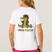 クロコ先生教室おもしろい Tシャツ (裏面)