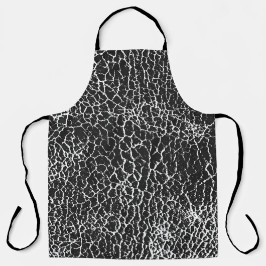 クロコ動揺してダイルまたはヘビの重ね合わせテクスチャ エプロン (正面)