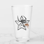 クロゴキブリと絶叫スカルペンタグラム タンブラーグラス (正面)