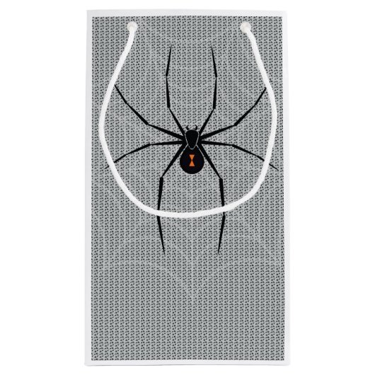 クロゴケグモのくものギフトバッグ スモールペーパーバッグ (裏面)