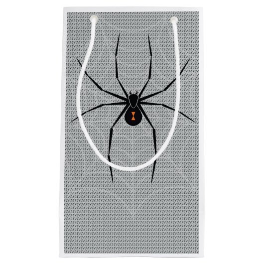 クロゴケグモのくものギフトバッグ スモールペーパーバッグ (正面)