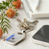 クロゴケグモのくも キーホルダー (側面)