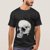 クロゴケグモのスカルのTシャツ Tシャツ (正面)