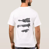 クロゴケグモの会社のTシャツ Tシャツ (裏面)