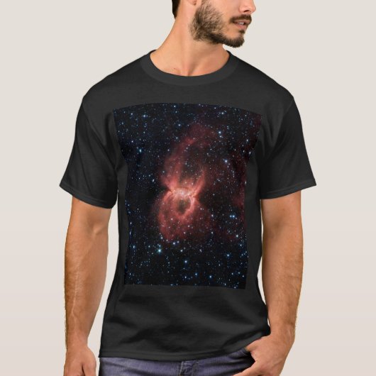 クロゴケグモの星雲 Tシャツ (正面)