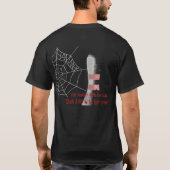クロゴケグモの真珠 Tシャツ (裏面)