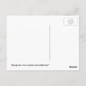 クロゴケグモの蜘蛛の巣の郵便はがき ポストカード (裏面)