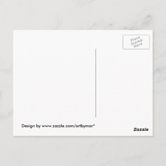 クロゴケグモの蜘蛛の巣の郵便はがき ポストカード (裏面)