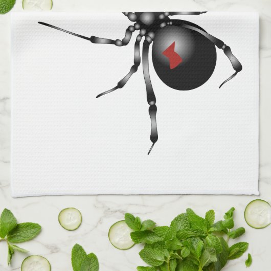 クロゴケグモ キッチンタオル (折り畳み)