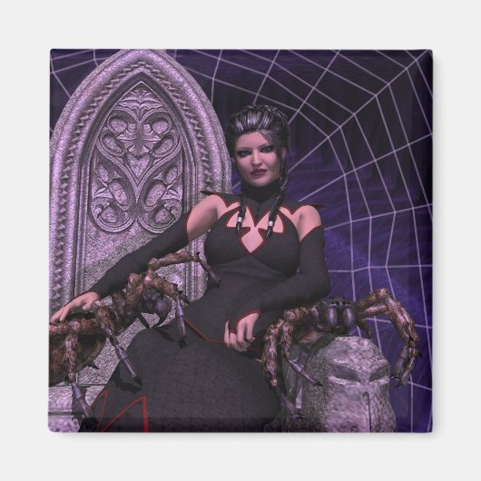 クロゴケグモ マグネット (正面)