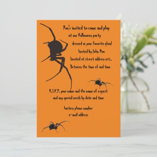 クロゴケグモ 招待状 (スタンド正面)