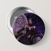 クロゴケグモ 缶バッジ (正面&裏面)