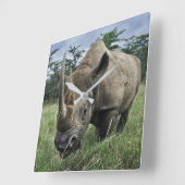 クロサイ |ケニア スクエア壁時計 (傾斜)