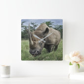 クロサイ |ケニア スクエア壁時計 (ホーム)