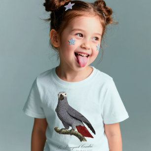 クロサギオスズメ、Psittacus erithacus、ヴィンテージ Tシャツ