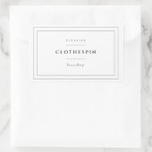 クロサピンラベルステッカー 長方形シール (バッグ)