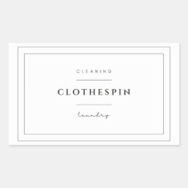 クロサピンラベルステッカー 長方形シール