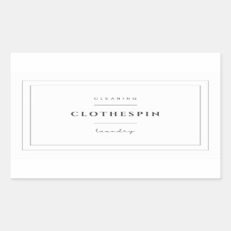 クロサピンラベルステッカー 長方形シール