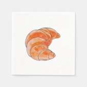 クロサンの茶色パン スタンダードカクテルナプキン (正面)