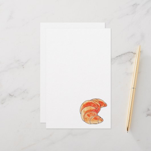 クロサンの茶色パン 便箋 (正面/裏面インサイチュ)