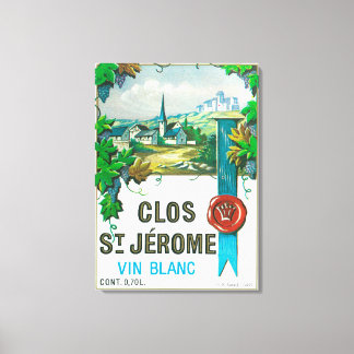 クロサンジェルモワインラベルEurope キャンバスプリント