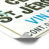 クロサンジェルモワインラベルEurope ポスター (角)