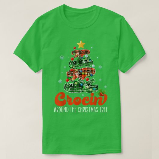 クロシのまわりにン・ザ・クリスマスツリー207 Tシャツ (デザイン正面)