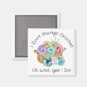 クロシェおもしろいパーソナライズされた マグネット (正面/裏面)