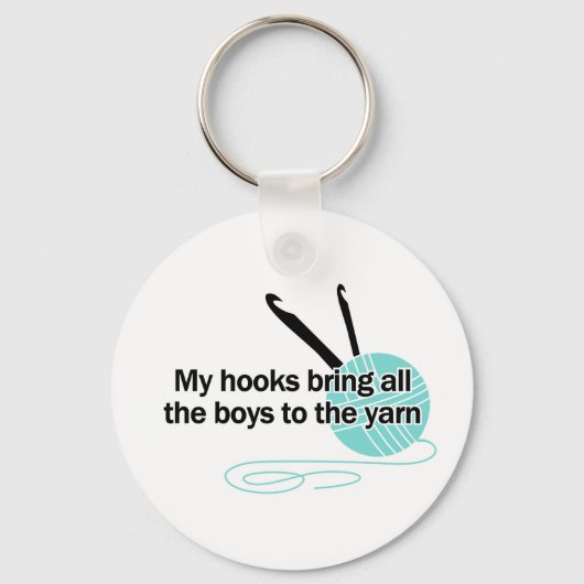 クロシェおもしろいユーモスクワッチェフックヤーンのボールスケープ キーホルダー (正面)