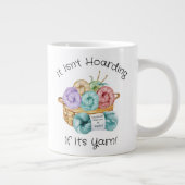 クロシェおもしろいーカスタマイズプアイアン・マグカップ ジャンボコーヒーマグカップ (右)