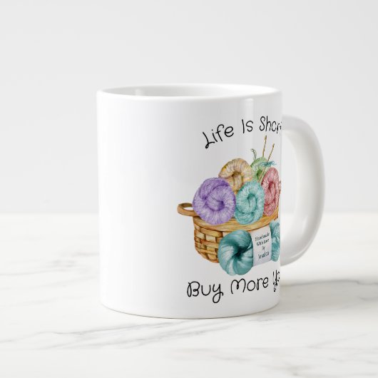 クロシェおもしろいーパーソナライズされたジャイアントコーヒーマグ ジャンボコーヒーマグカップ (正面右)