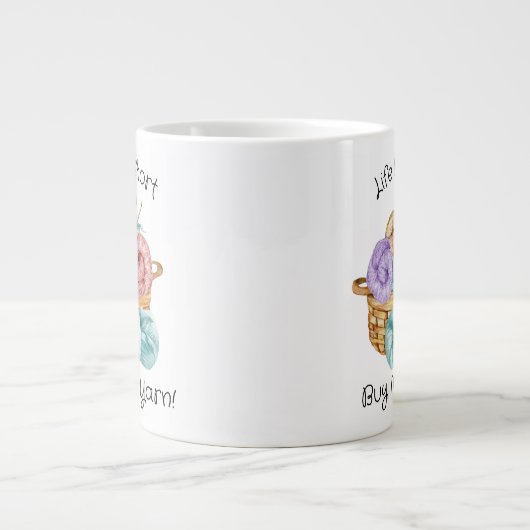 クロシェおもしろいーパーソナライズされたジャイアントコーヒーマグ ジャンボコーヒーマグカップ (正面)