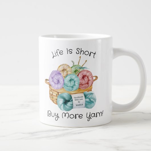 クロシェおもしろいーパーソナライズされたジャイアントコーヒーマグ ジャンボコーヒーマグカップ (右)