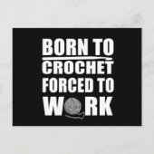 クロシェおもしろいー引用文かぎギフト シーズンポストカード (正面)