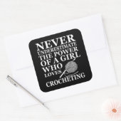 クロシェおもしろいー引用文の贈り物 スクエアシール (封筒)