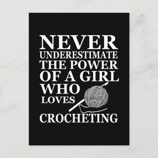 クロシェおもしろいー引用文の贈り物 ポストカード (正面)